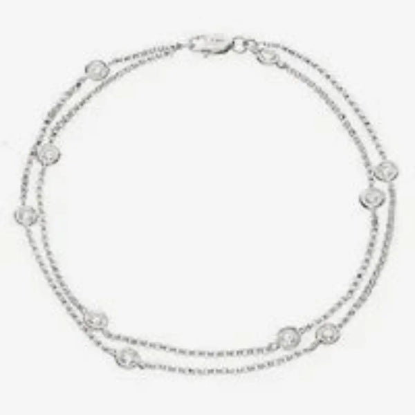 Diamond Double Chain Bracelet HEERA DIAMONDS