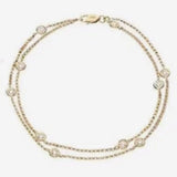 Diamond Double Chain Bracelet HEERA DIAMONDS