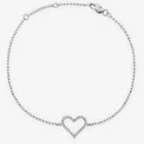 Diamond Heart Chain Bracelet HEERA DIAMONDS