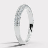 Diamond Paved Set Eternity Band Wedding Ring PVRB