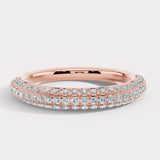 Diamond Paved Set Eternity Band Wedding Ring PVRB