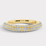Diamond Paved Set Eternity Band Wedding Ring PVRB