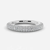 Diamond Paved Set Eternity Band Wedding Ring PVRB
