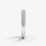 Diamond Paved Set Eternity Band Wedding Ring PVRB
