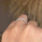 Diamond Paved Set Eternity Band Wedding Ring - HEERA DIAMONDS