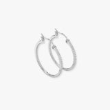 Diamond Platinum Hoop Earrings ER1D