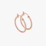 Diamond Platinum Hoop Earrings ER1D