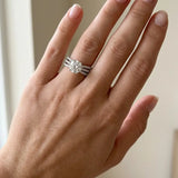 "Diana" Round Cut 1.5 Carat Diamond Shoulder Platinum Engagement Ring DSRB12
