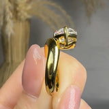 "Elan" 3.01 Carat Pear Cut Solitaire Lab Grown Diamond Engagement Ring HLR557