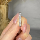 "Elaraine" 1.46 Carat Round Cut Natural Diamond Eternity Ring MDR3998