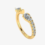 "Elaria" Pear Cut 0.6 Carat Diamond Eternity Ring ET86