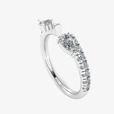 "Elaria" Pear Cut 0.6 Carat Diamond Eternity Ring ET86