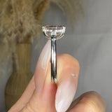 "Elarion" Pink 2.3 Carat Emerald Cut Trilogy Lab Grown Diamond Engagement Ring HLD1113 HEERA DIAMONDS