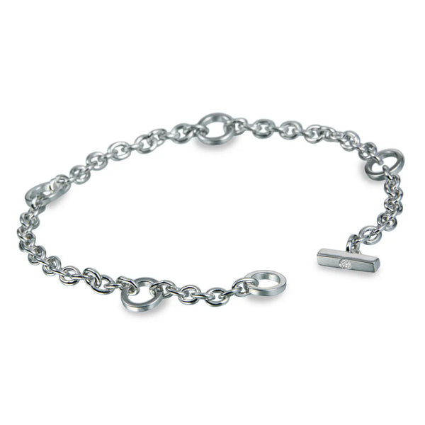 Elegance Silver Charm Bracelet Hot Diamonds