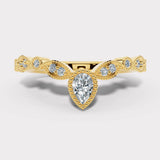 "Elisa" Sparkling Wishbone 0.20ct Diamond Eternity Ring ET70
