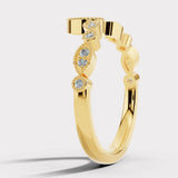 "Elisa" Sparkling Wishbone 0.20ct Diamond Eternity Ring ET70