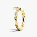 "Elisa" Sparkling Wishbone 0.20ct Diamond Eternity Ring ET70