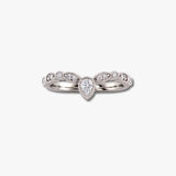 "Elisa" Sparkling Wishbone 0.20ct Diamond Eternity Ring ET70