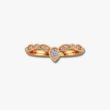 "Elisa" Sparkling Wishbone 0.20ct Diamond Eternity Ring ET70