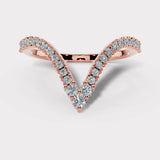 "Eloise" Deep V Shaped Micro Set 0.40ct Diamond Eternity Ring ET44