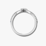 "Eloise" Deep V Shaped Micro Set 0.40ct Diamond Eternity Ring ET44
