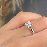 "Elora" 0.60 Carat Princess Cut Natural Diamond Solitaire Engagement Ring MDC850