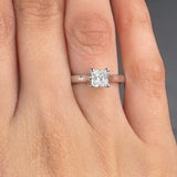 "Elora" 0.60 Carat Princess Cut Natural Diamond Solitaire Engagement Ring MDC850