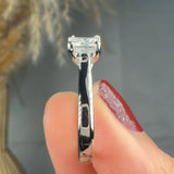 "Elora" 0.60 Carat Princess Cut Natural Diamond Solitaire Engagement Ring MDC850