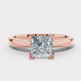"Elsa" 1 Carat Solitaire Princess Cut Diamond Engagement Ring SSPC02