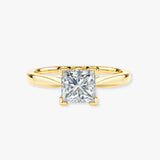 "Elsa" 1 Carat Solitaire Princess Cut Diamond Engagement Ring SSPC02