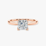 "Elsa" 1 Carat Solitaire Princess Cut Diamond Engagement Ring SSPC02