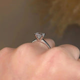"Elsa" Solitaire Princess Cut Diamond Engagement Ring SSPC02 - HEERA DIAMONDS