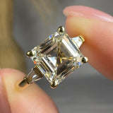 "Elvar" 2 Carat Princess Cut Lab Grown Trilogy Diamond Engagement Ring HLM116