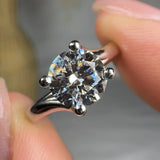 "Elyraen" 0.99 Carat Round Cut Solitaire Lab Grown Diamond Engagement Ring HLR488 HEERA DIAMONDS