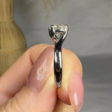 "Elyraen" 0.99 Carat Round Cut Solitaire Lab Grown Diamond Engagement Ring HLR488 HEERA DIAMONDS