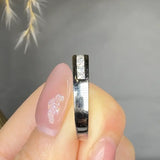 "Elyrique" 0.48 Carat Round Cut Natural Diamond Half Eternity Rings MDR3929 HEERA DIAMONDS