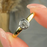 "Elysant" 0.35 Carat  Round Cut Natural Diamond Solitaire Engagement Ring MDR1960