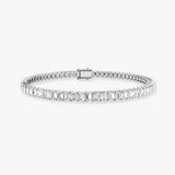 Emerald Cut 9.75 Carat Diamond Line Fancy Bracelet