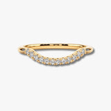 "Emery" 0.20ct Micro Set Diamond Subtly Shaped Eternity Ring ET33