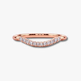 "Emery" 0.20ct Micro Set Diamond Subtly Shaped Eternity Ring ET33