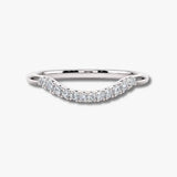 "Emery" 0.20ct Micro Set Diamond Subtly Shaped Eternity Ring ET33 HEERA DIAMONDS