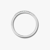 "Emery" 0.20ct Micro Set Diamond Subtly Shaped Eternity Ring ET33