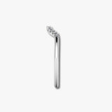 "Emery" 0.20ct Micro Set Diamond Subtly Shaped Eternity Ring ET33