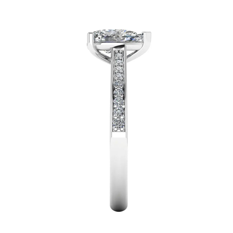 "Rain" Pear Cut Diamond Grain Set Diamond Band DSPS04 - HEERA DIAMONDS
