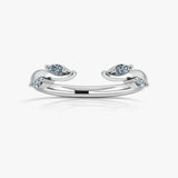 "Ereny" Branch & Leaf Marquise 0.25ct Diamonds Open Eternity Ring ET9