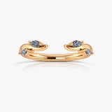 "Ereny" Branch & Leaf Marquise 0.25ct Diamonds Open Eternity Ring ET9