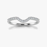 "Esme" U Shaped Micro Set 0.30ct Diamond Eternity Ring ET43