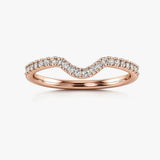 "Esme" U Shaped Micro Set 0.30ct Diamond Eternity Ring ET43