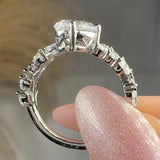 "Estella" 1.11 Carat Pear Cut Shoulder Diamond Engagement Ring HLR553 HEERA DIAMONDS