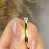 "Evarique" 1.40 Carat Round Cut Natural Diamond Trilogy Engagement Ring MDR4519